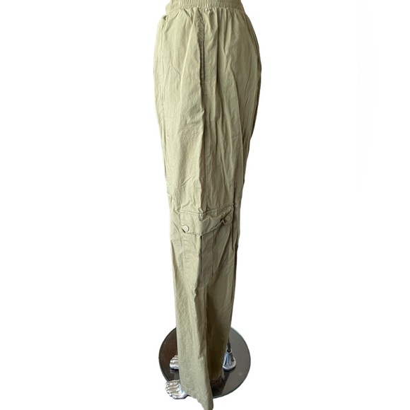 Princess Polly Olive Parachute Pants 6 - Picture 2 of 5